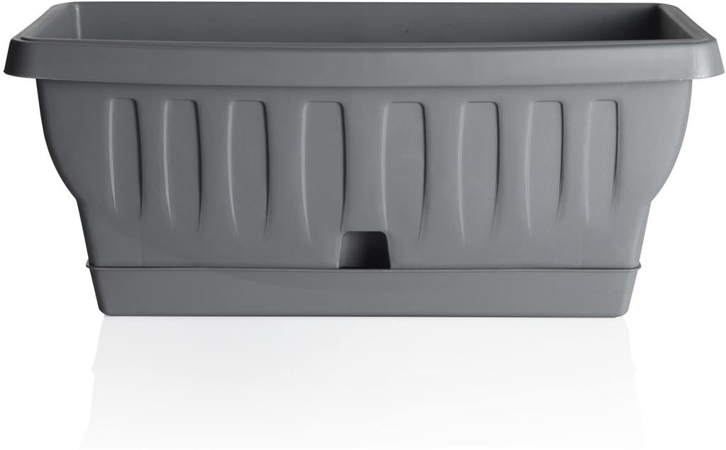 BAMA FIORIERA EFFETTO LEGNO 80 X 40 X H34 CM COLORE TORTORA