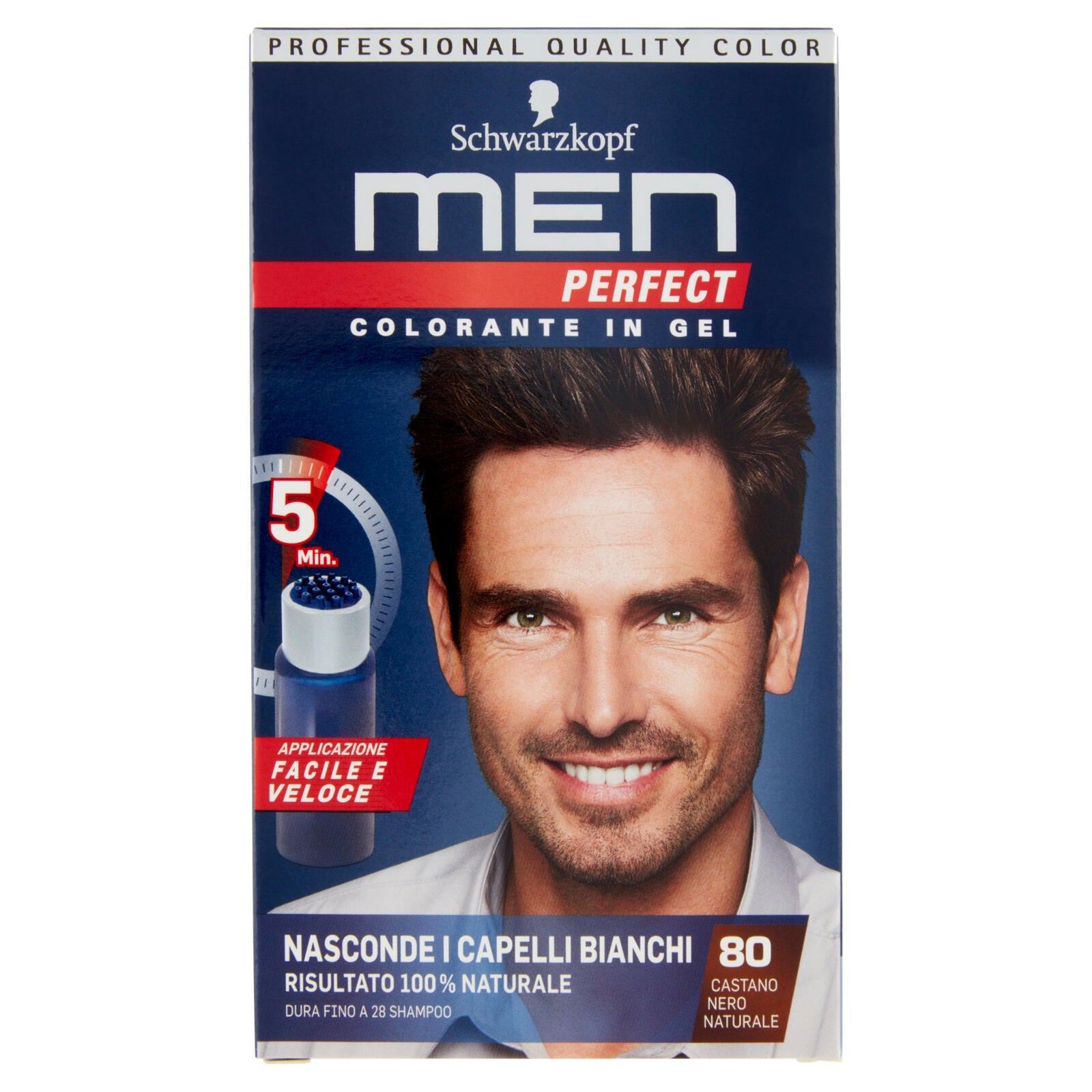 men Perfect Colorante in Gel 80 Castano Nero Naturale – Bernava.net, image size:1600x1600