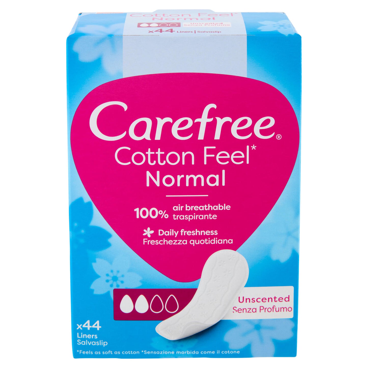 Carefree Cotton Feel* Normal Senza Profumo Salvaslip 44 pz (25521474)