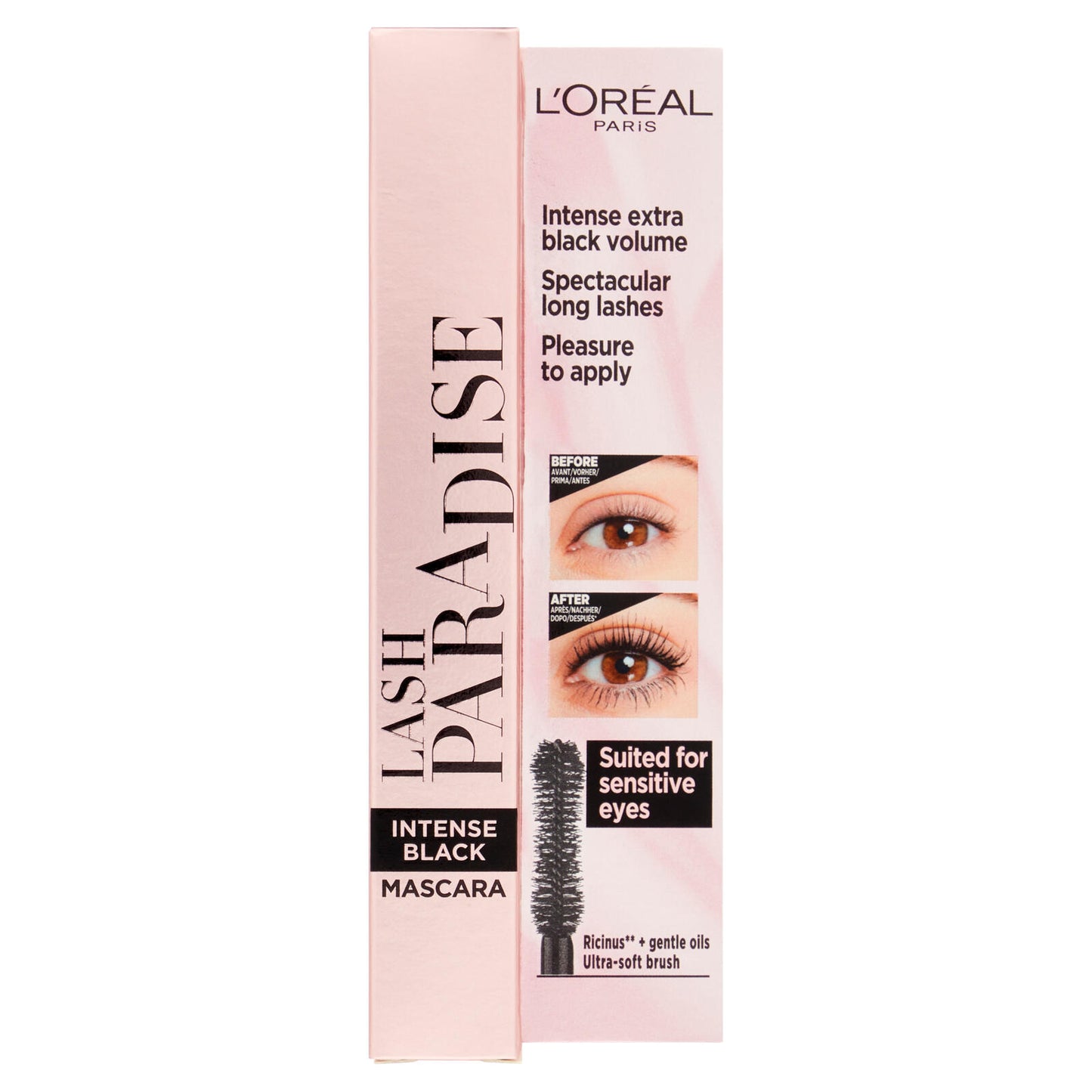 L'Oréal Paris Mascara Volumizzante e Allungante Lash Paradise, Extra Black (25531960)