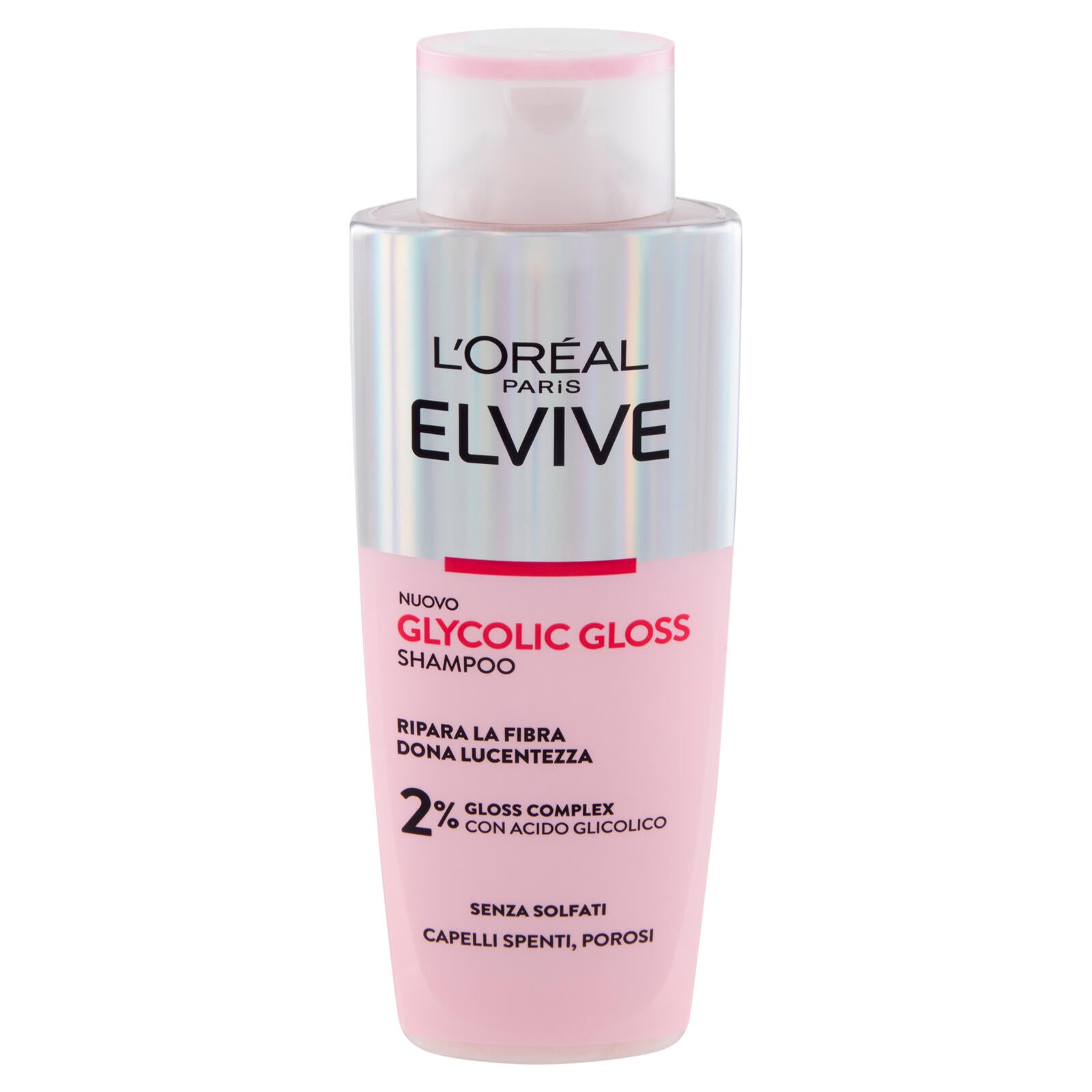 L'Oréal Paris Elvive Glycolic Gloss Shampoo con Acido Glicolico Per Capelli Spenti e Porosi 200 ml