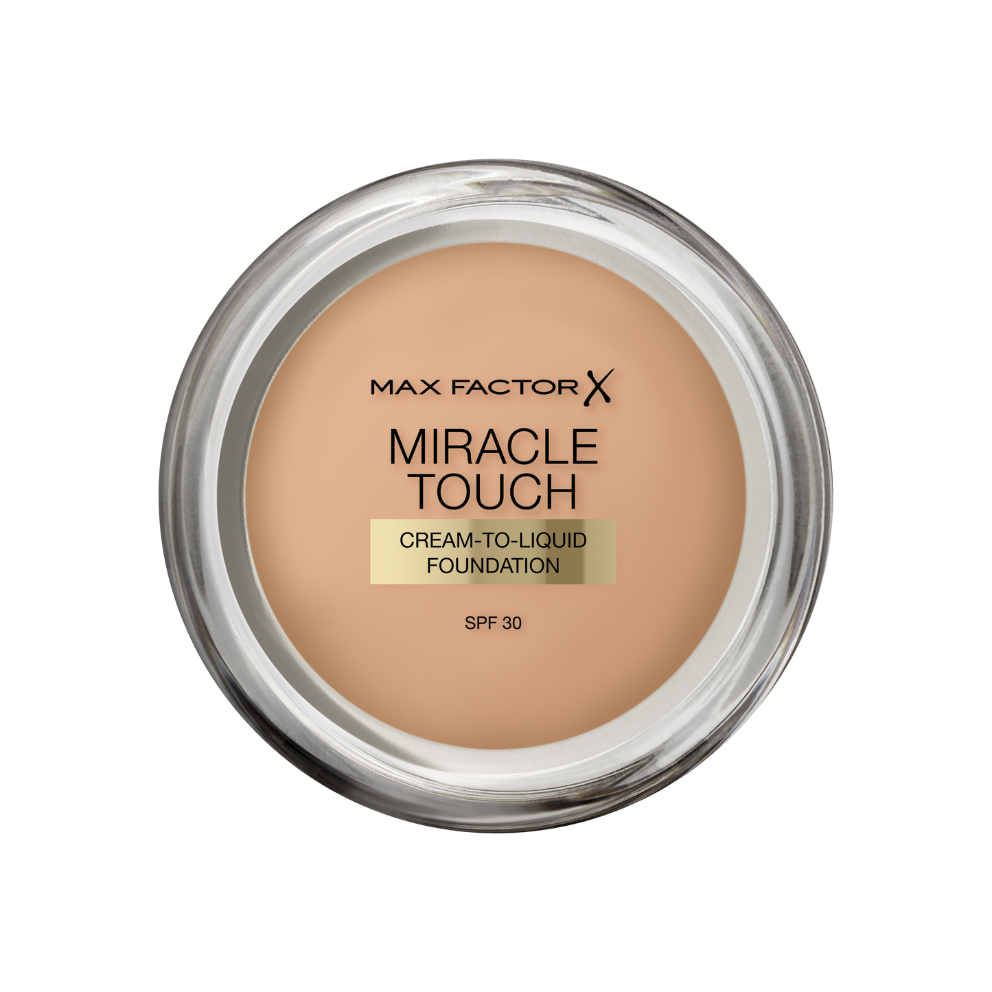 Max Factor Miracle Touch, Fondotinta Coprente con Acido Ialuronico, 060 Sand, 12 ml