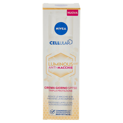 Nivea Cellular Luminous630 Anti-Macchie Crema Giorno SPF50 Tripla Protezione 40 ml