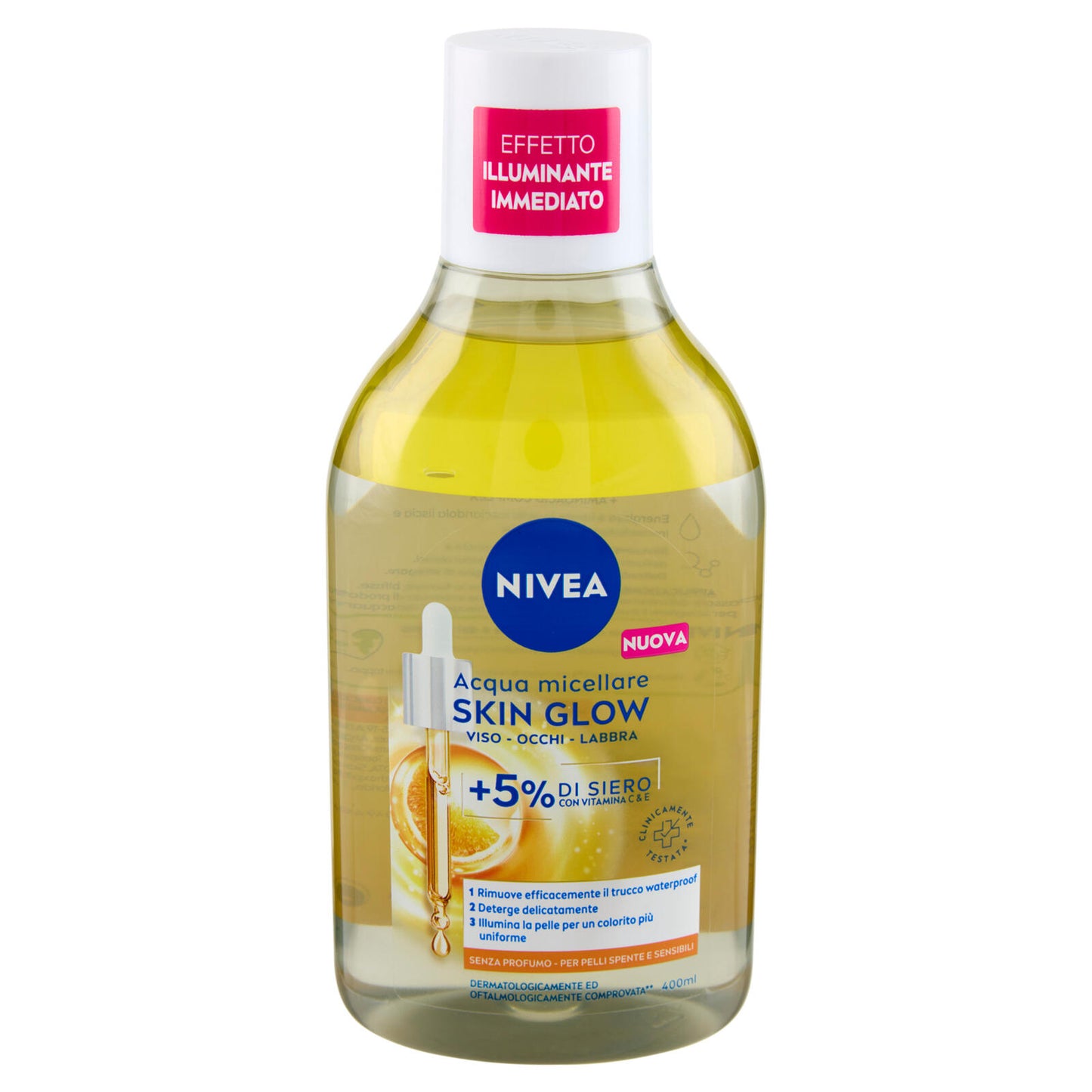 Nivea Acqua micellare Skin Glow per Pelli Spente e Sensibili 400 ml (25563246)