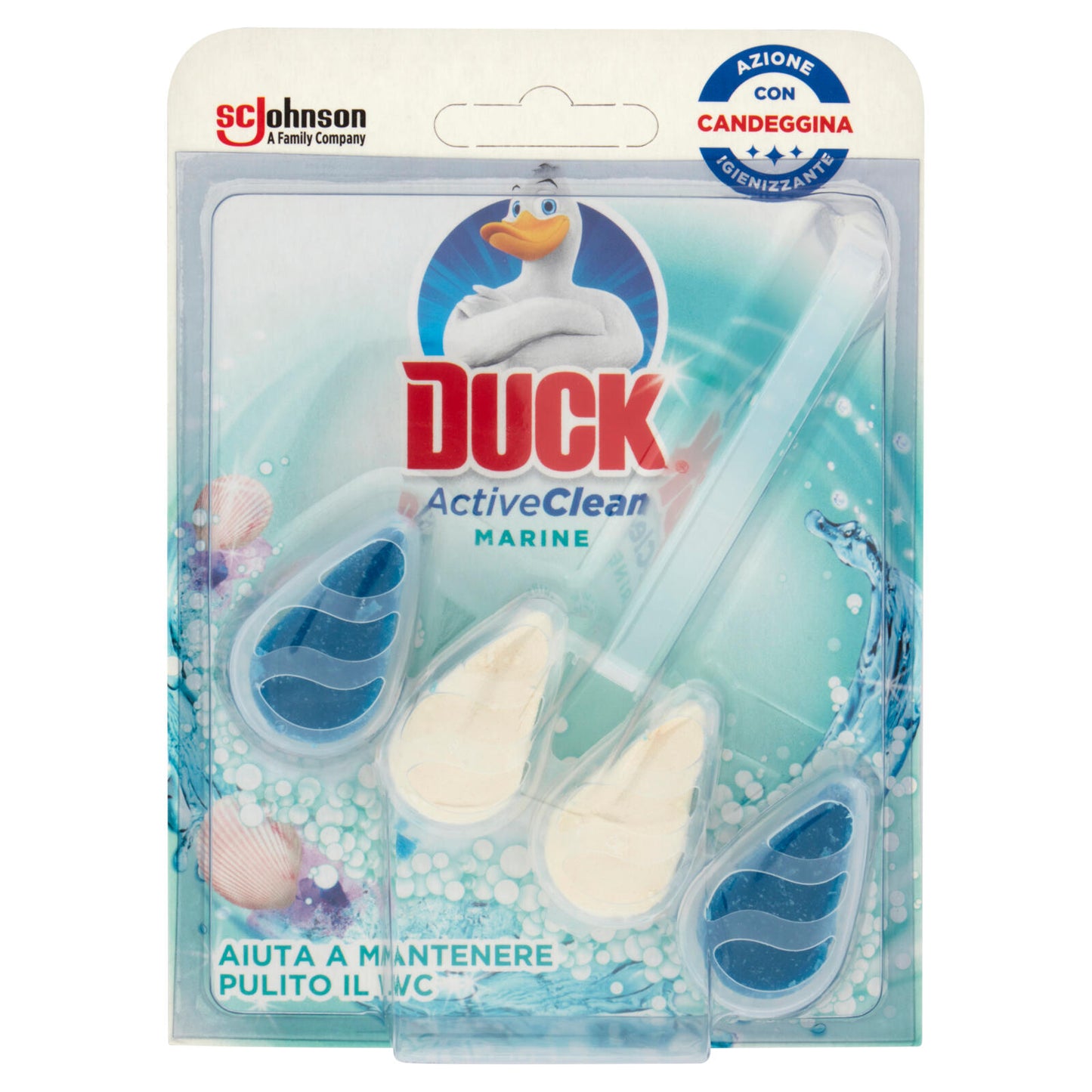 Duck Active Clean - Tavoletta Igienizzante WC, Fragranza Marine, 37 g (25525780)