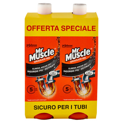 Mr Muscle Idraulico Gel Bipacco Cartone 2x1L
