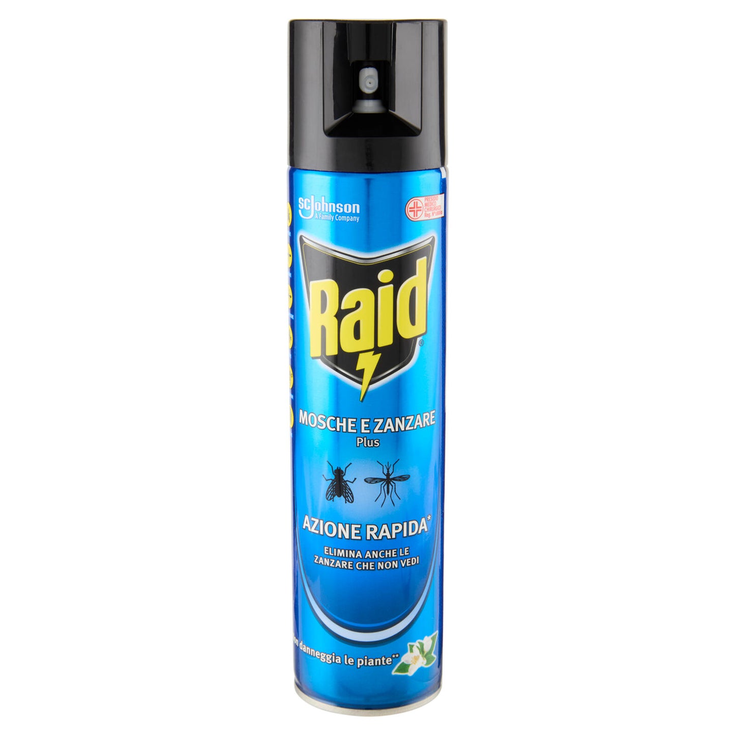 Raid Mosche e Zanzare Spray Insetticida, Antizanzare e Antimosche, Azione Rapida, 400 ml (25583611)