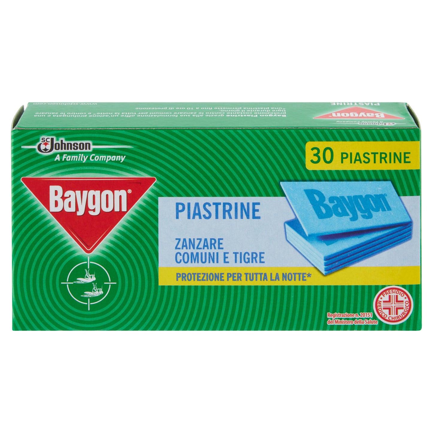 Baygon Piastrine Zanzare Comuni e Tigre 30 pz (25519841)