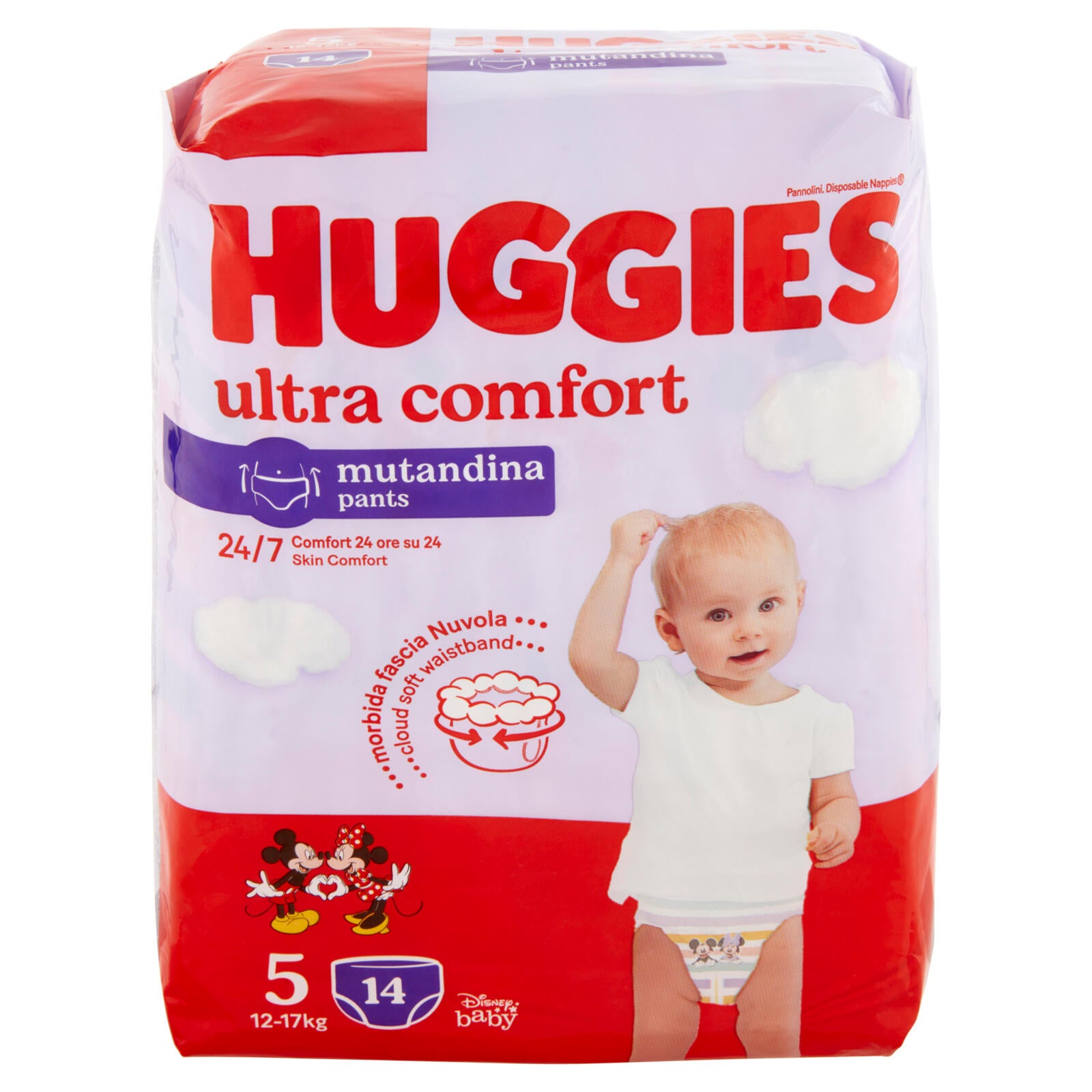 Huggies ultra comfort mutandina 5 12-17 Kg 14 pz