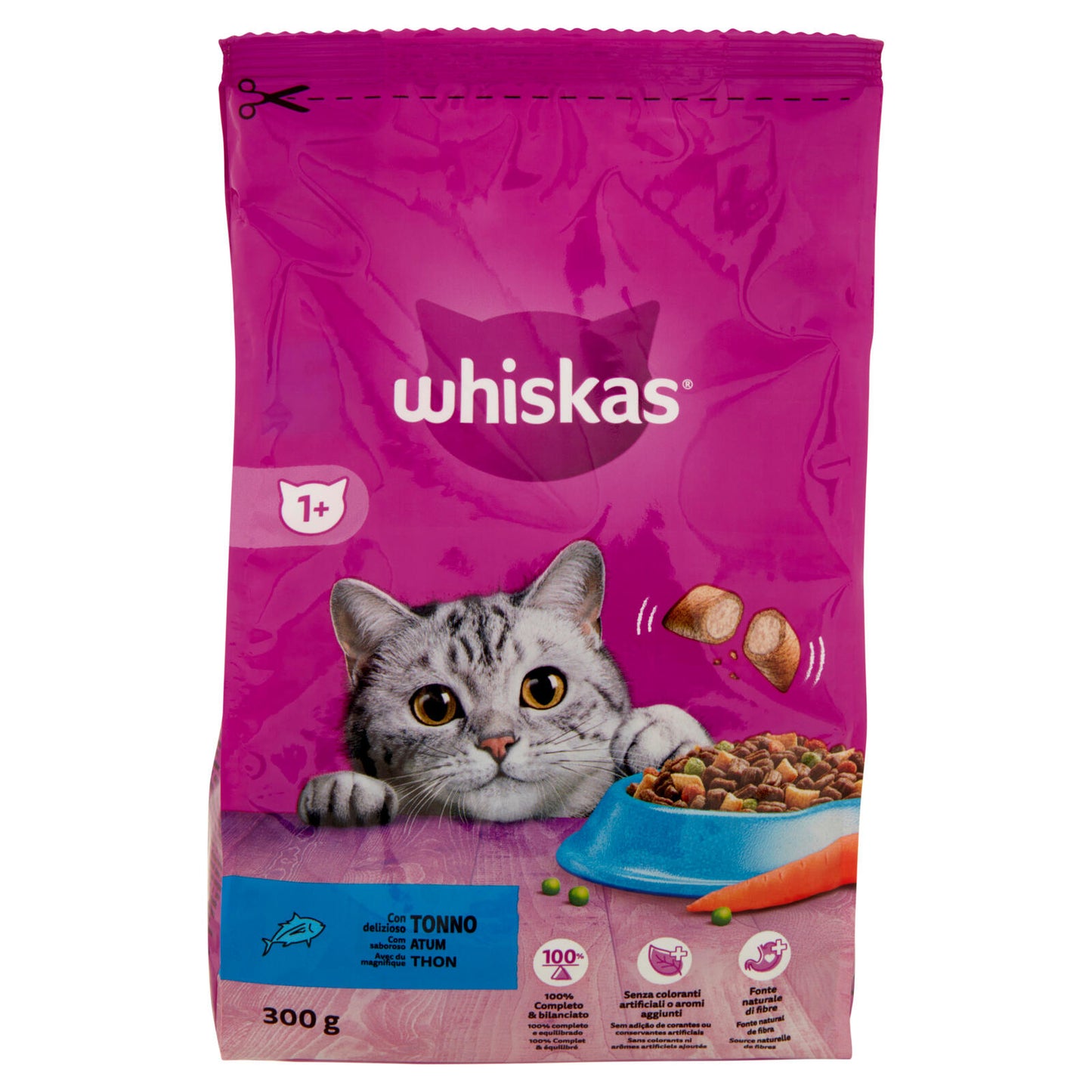 Whiskas Crocchette Cibo Secco Gatto con delizioso Tonno 300 g (25613675)