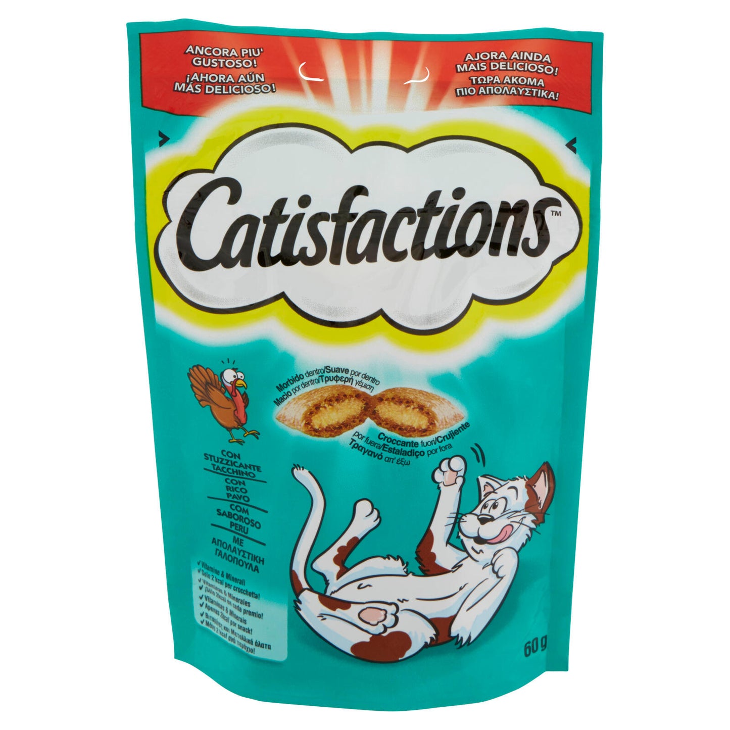 Catisfactions Snack Gatto con Stuzzicante Tacchino 60 g (25521595)