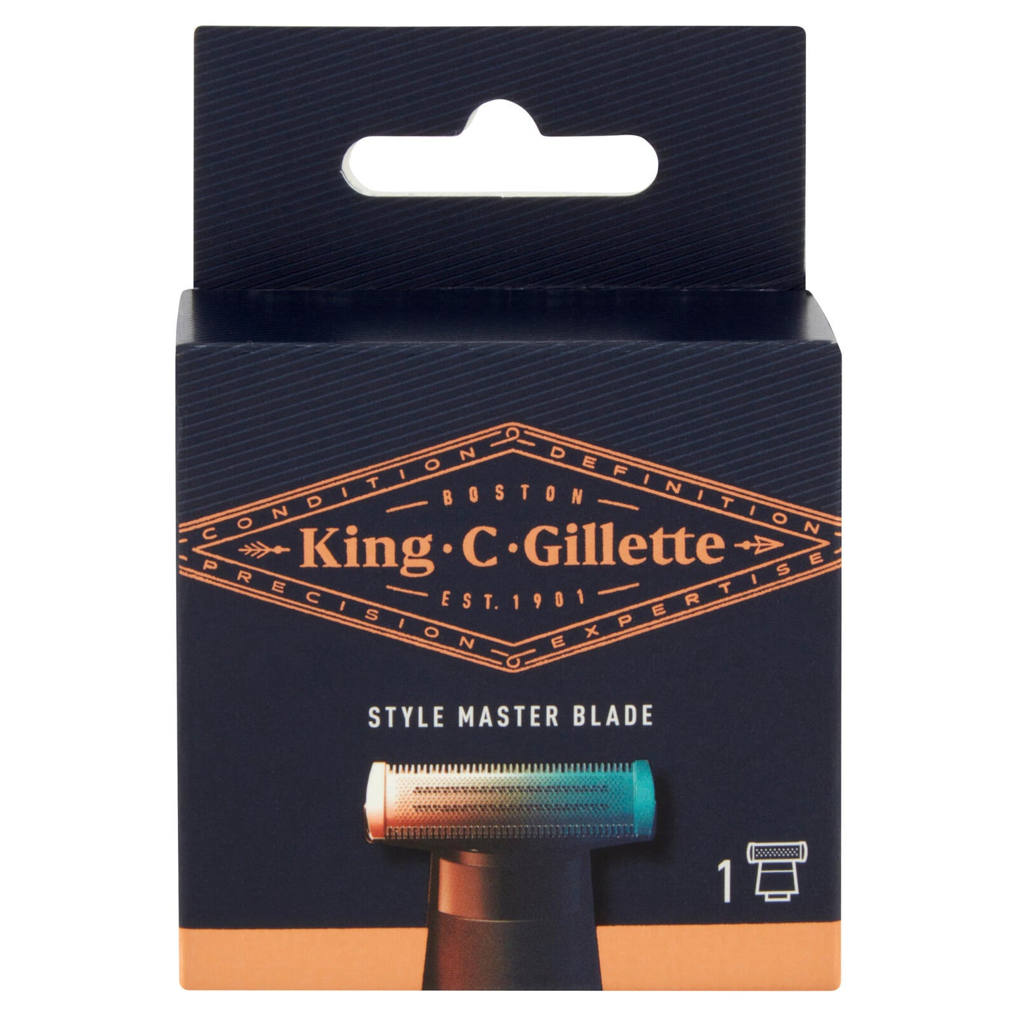 King C. Gillette Lamette di Ricambio per Rasoio Elettrico Regolabarba Uomo Style Master 1 Ricarica (25531473)