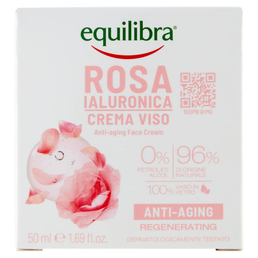 equilibra Rosa Ialuronica Crema Viso Anti-Aging 50 ml