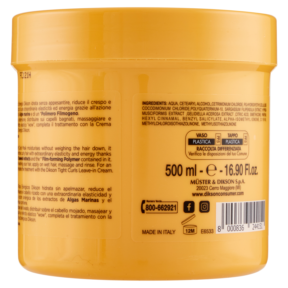 Dikson - Maschera Rigenerante Ricci - 500 ml (25525372)