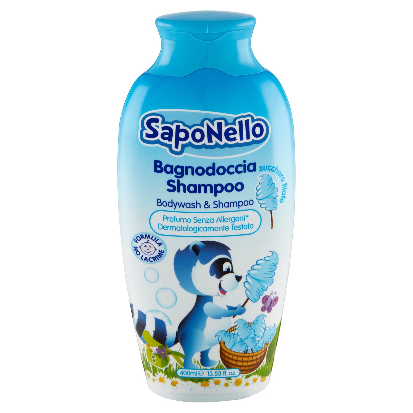 SapoNello Bagnodoccia Shampoo zucchero filato 400 ml