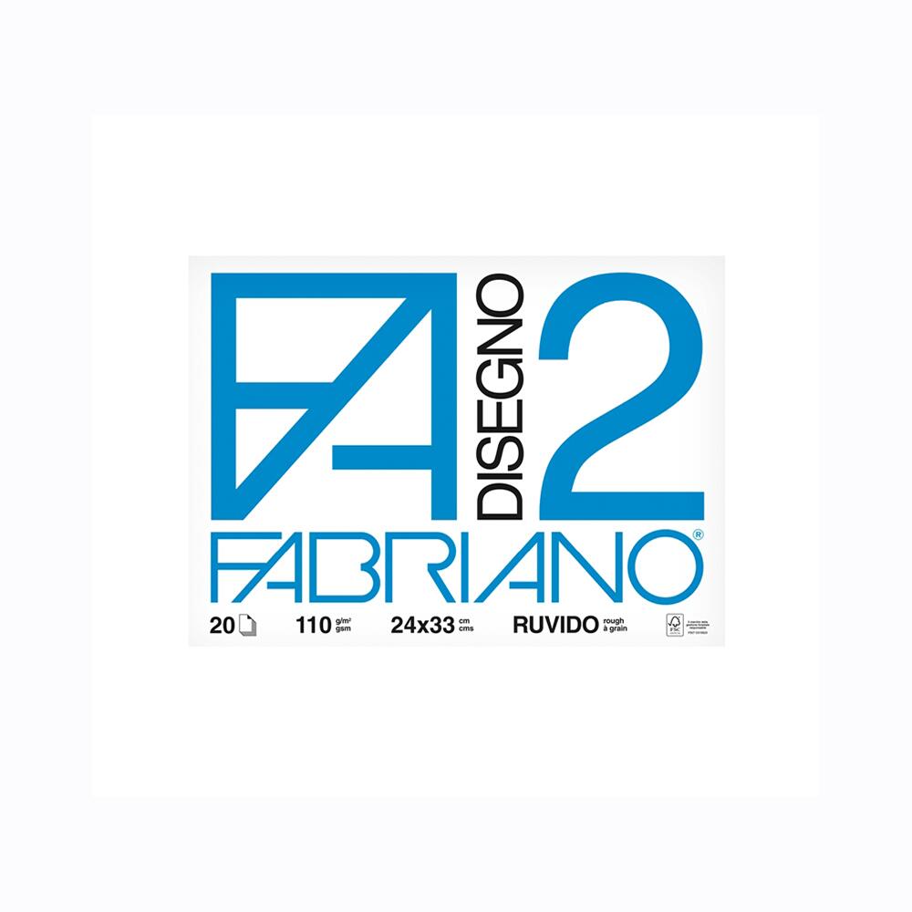 Fabriano Disegno 2 110 g/m² 24x33 cm Ruvido 20 Fogli (25528400)