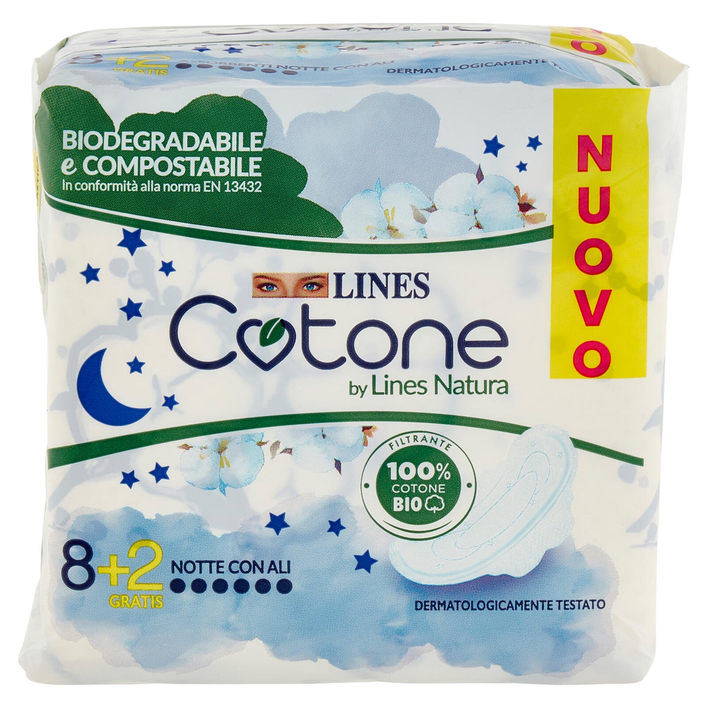 Lines Cotone by Lines Natura Notte con Ali 8 + 2 pz (25533428)
