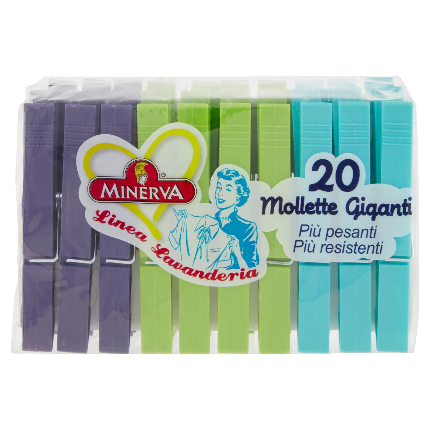 Minerva Linea Lavanderia Mollette Giganti 20 pz (25561997)