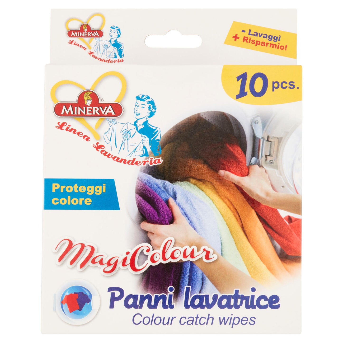 Minerva Linea Lavanderia MagiColour Panni lavatrice Proteggi colore 10 pz
