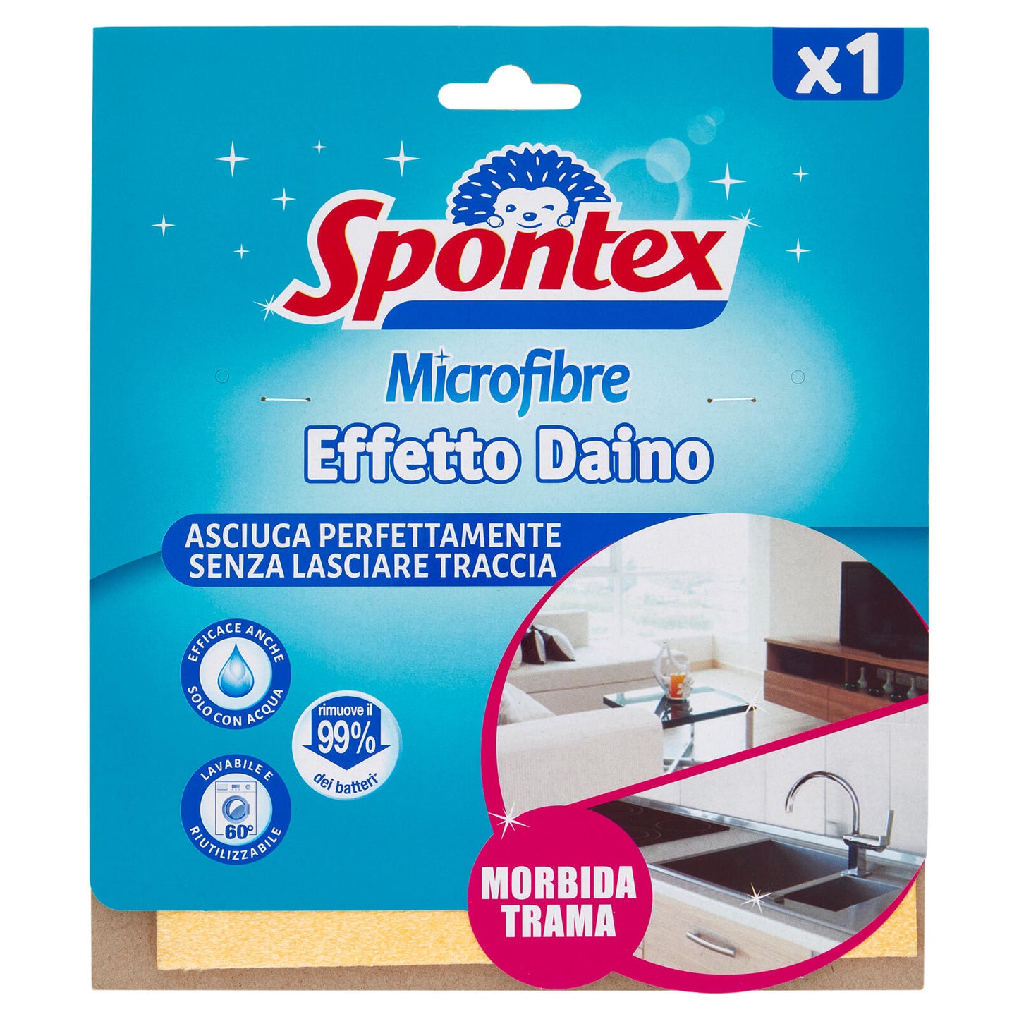Spontex Microfibre Effetto Daino x1