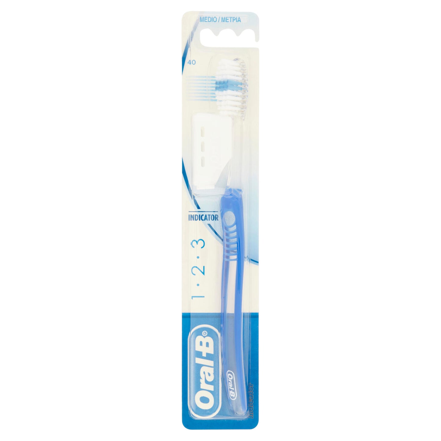 Oral-B Spazzolino Manuale 1·2·3 Indicator 40 medio (25567184)
