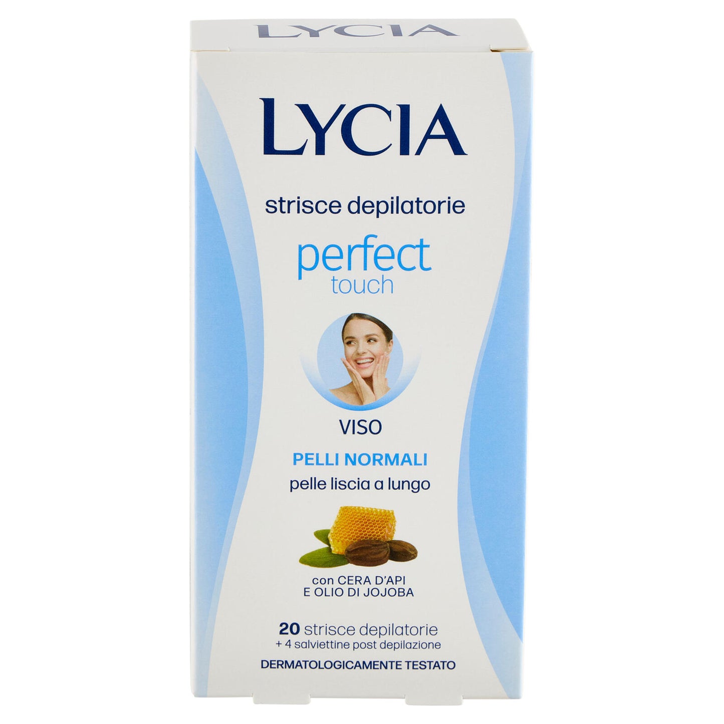 Lycia perfect touch strisce depilatorie Viso Pelli Normali 20 strisce + 4 salviettine (25533994)