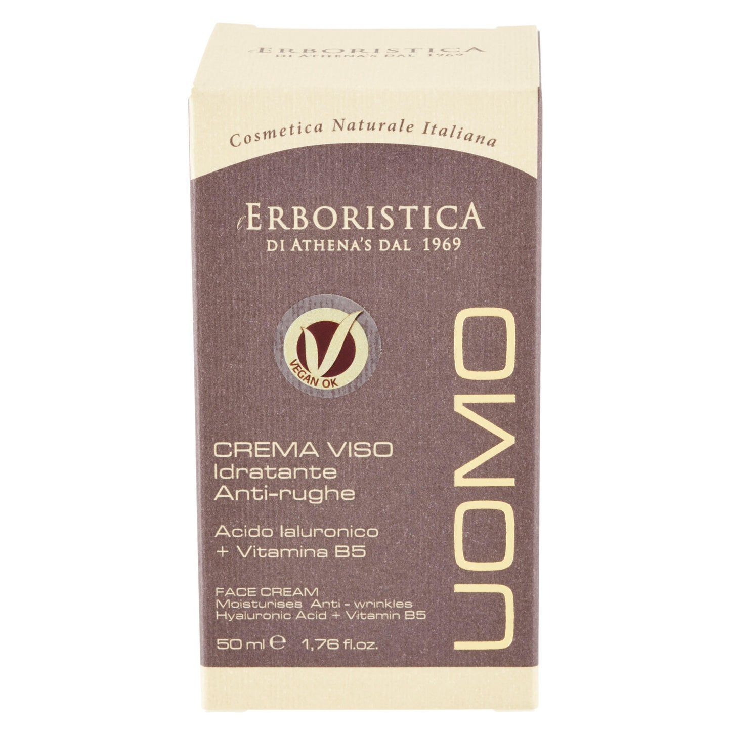 l'Erboristica Uomo Crema Viso Idratante Anti-rughe Acido Ialuronico + Vitamina B5 50 ml (25531537)