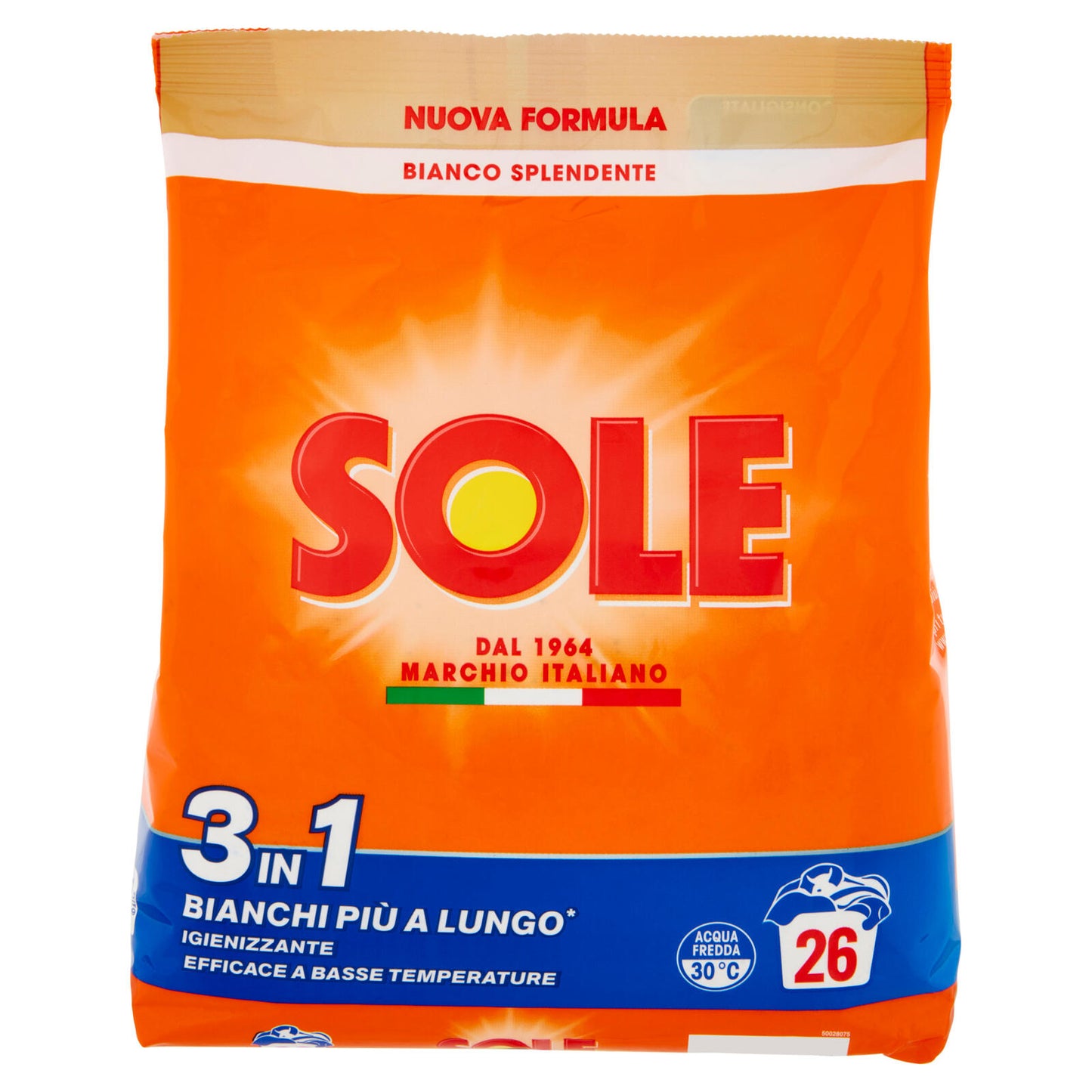 Sole Polvere lavatrice Bianco Splendente 26 lavaggi 1,3 kg (25607088)