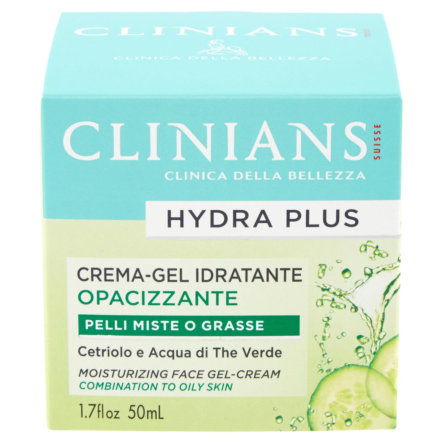 Clinians Hydra Plus Crema-Gel Idratante Opacizzante Pelli Miste o Grasse 50 mL