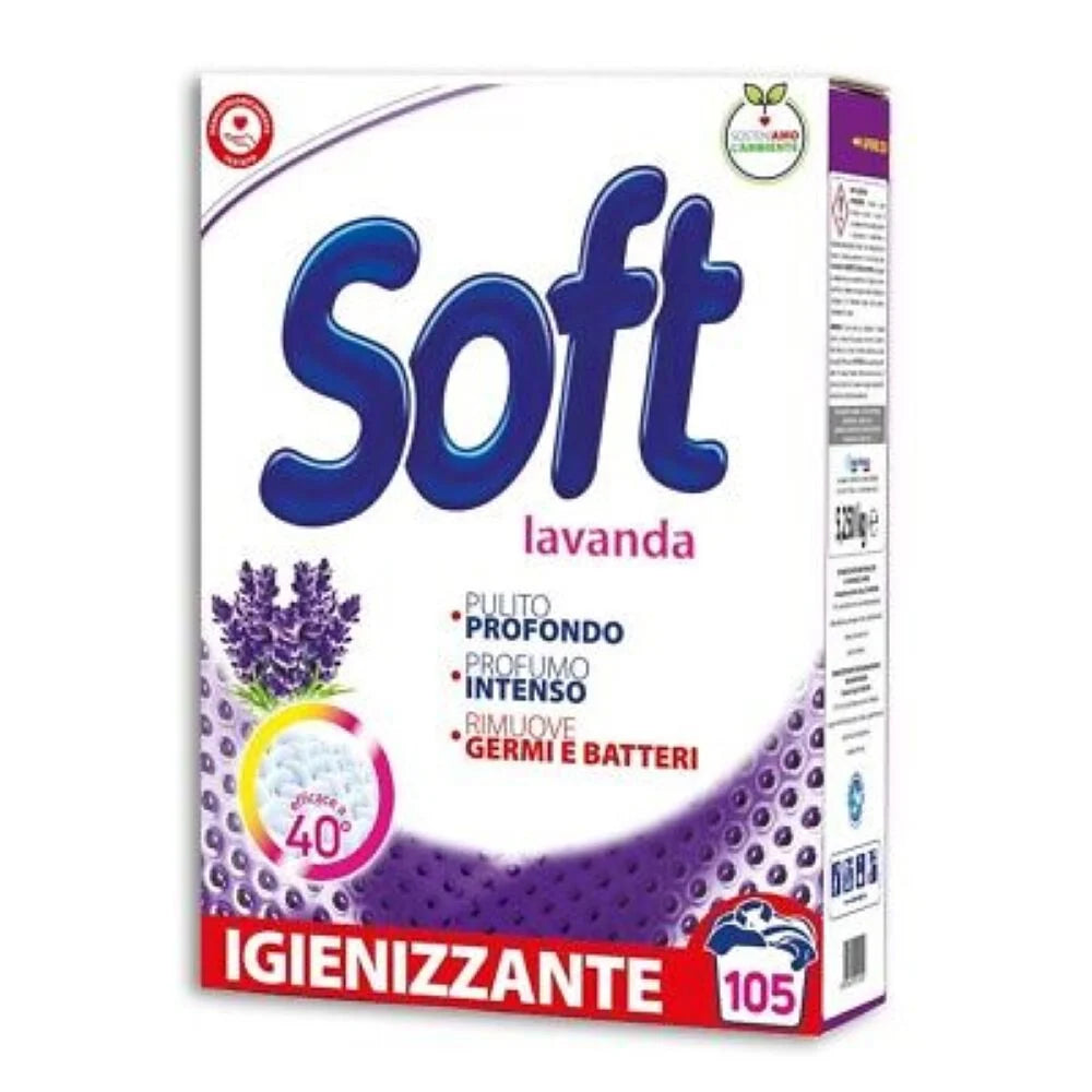 Soft - Detersivo in polvere per lavatrice - 105 misurini (25606938)