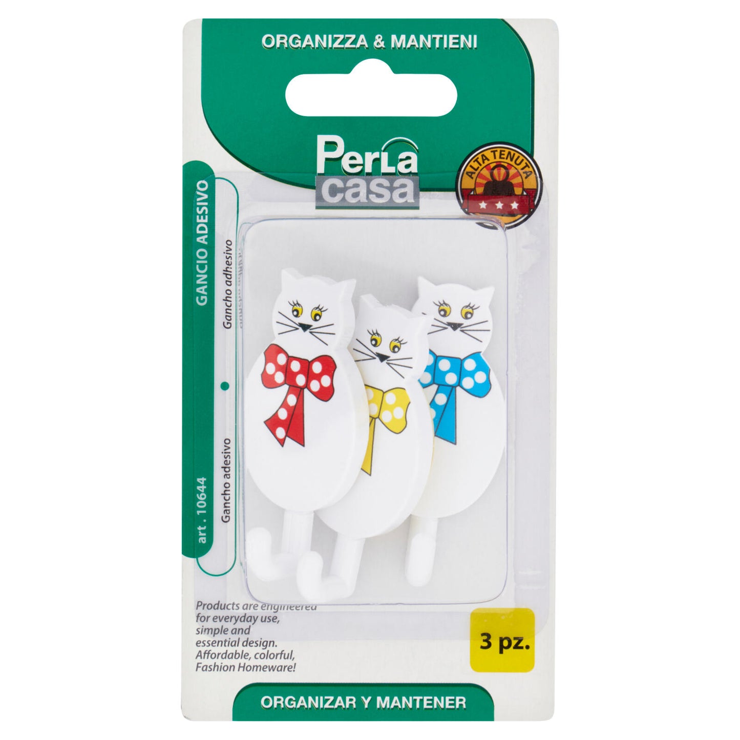 PerLa casa Organizza & Mantieni Gancio Adesivo 3 pz (25578087)