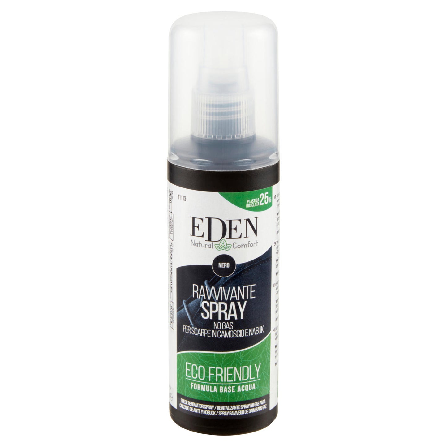 Eden Natural Comfort Nero Ravvivante Spray No Gas per Scarpe in Camoscio e Nabuk 100 ml (25525916)