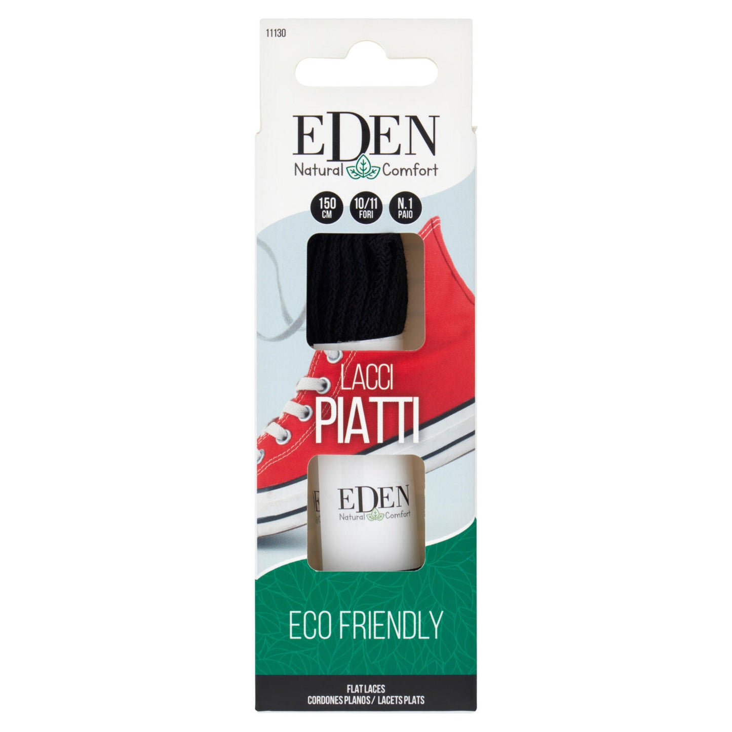 Eden Natural Comfort Lacci Piatti 150 cm 10/11 Fori 1 Paio (25525900)
