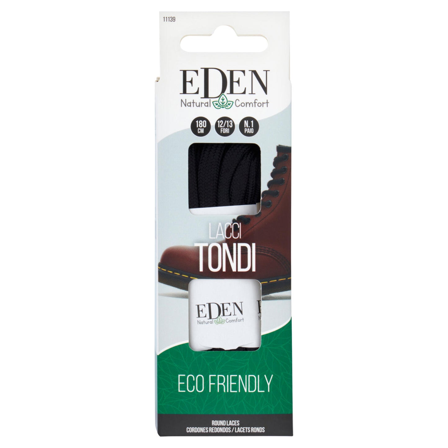 Eden Natural Comfort Lacci Tondi 180 cm 12/13 Fori 1 Paio (25525904)