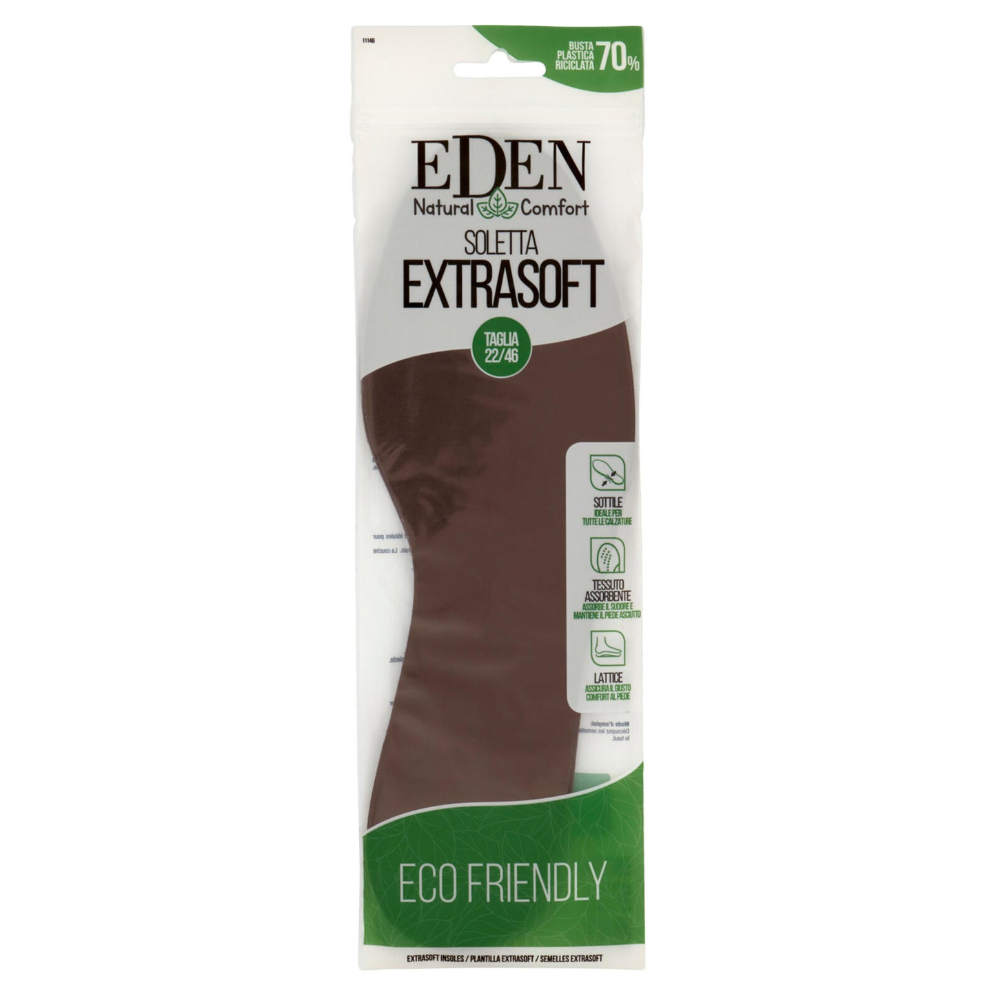 Eden Natural Comfort Soletta Extrasoft Taglia 22/46 (25525928)