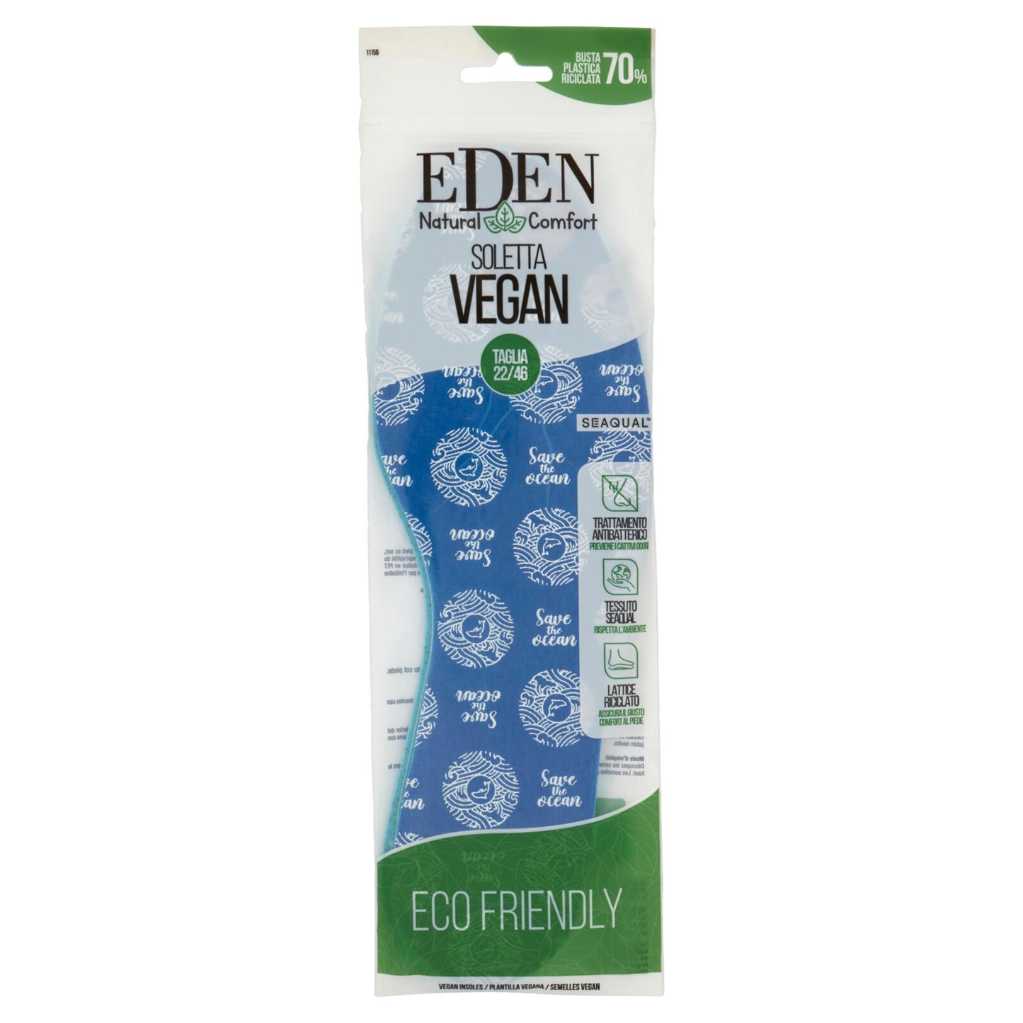 Eden Natural Comfort Soletta Vegan Taglia 22/46 Seaqual (25525932)