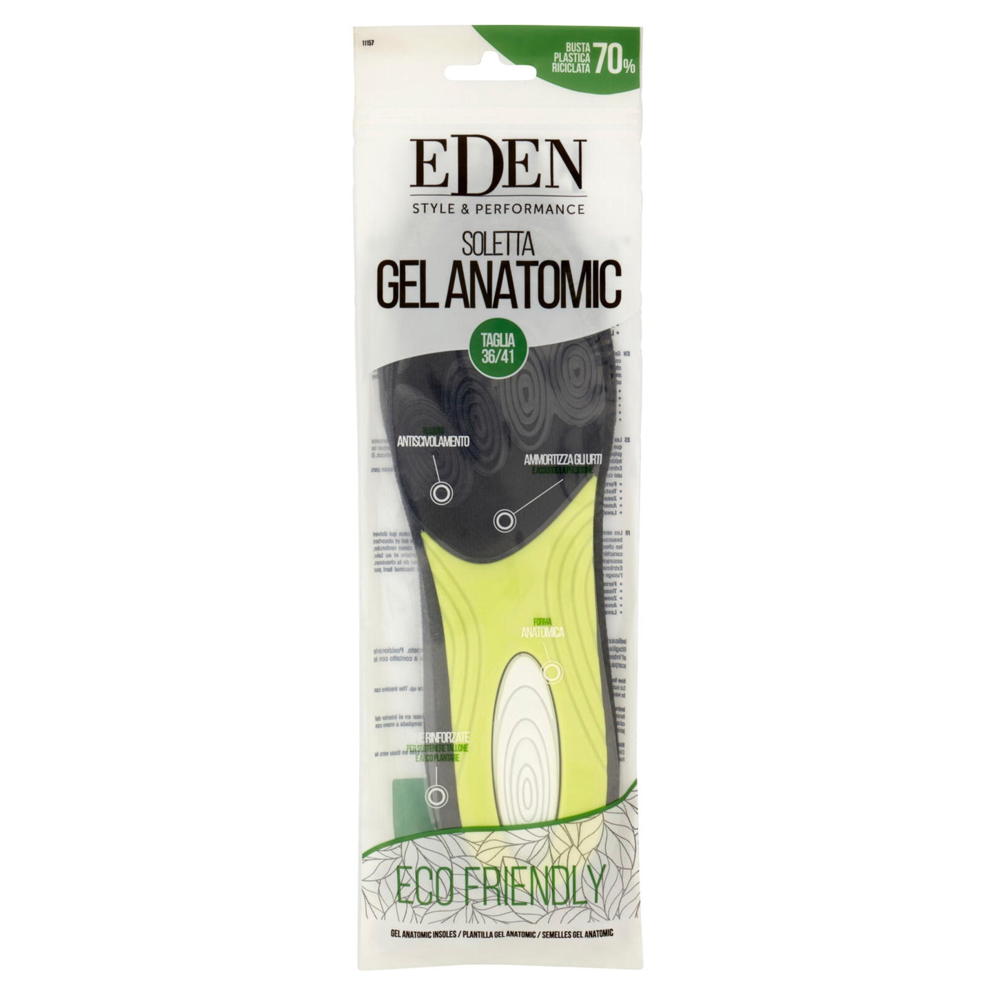Eden Style & Performance Soletta Gel Anatomic Taglia 36/41 (25525948)