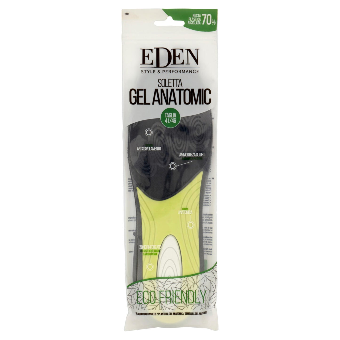 Eden Style & Performance Soletta Gel Anatomic Taglia 41/46 (25525949)