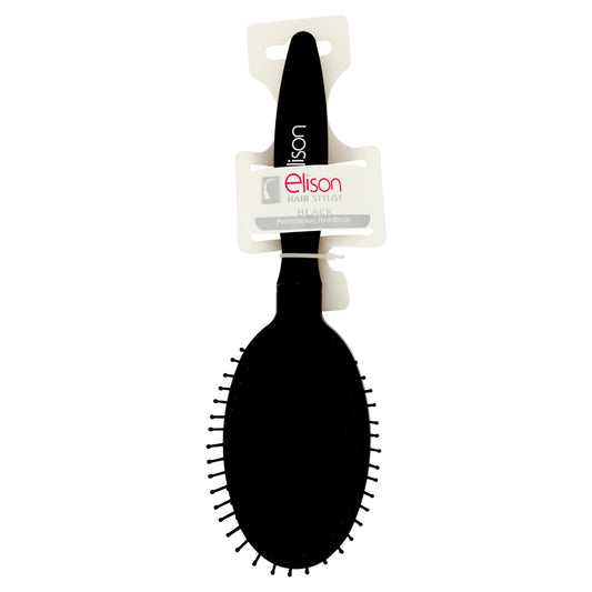 elison Hair Stylist Professional Hair Brush Spazzola top ovale Black