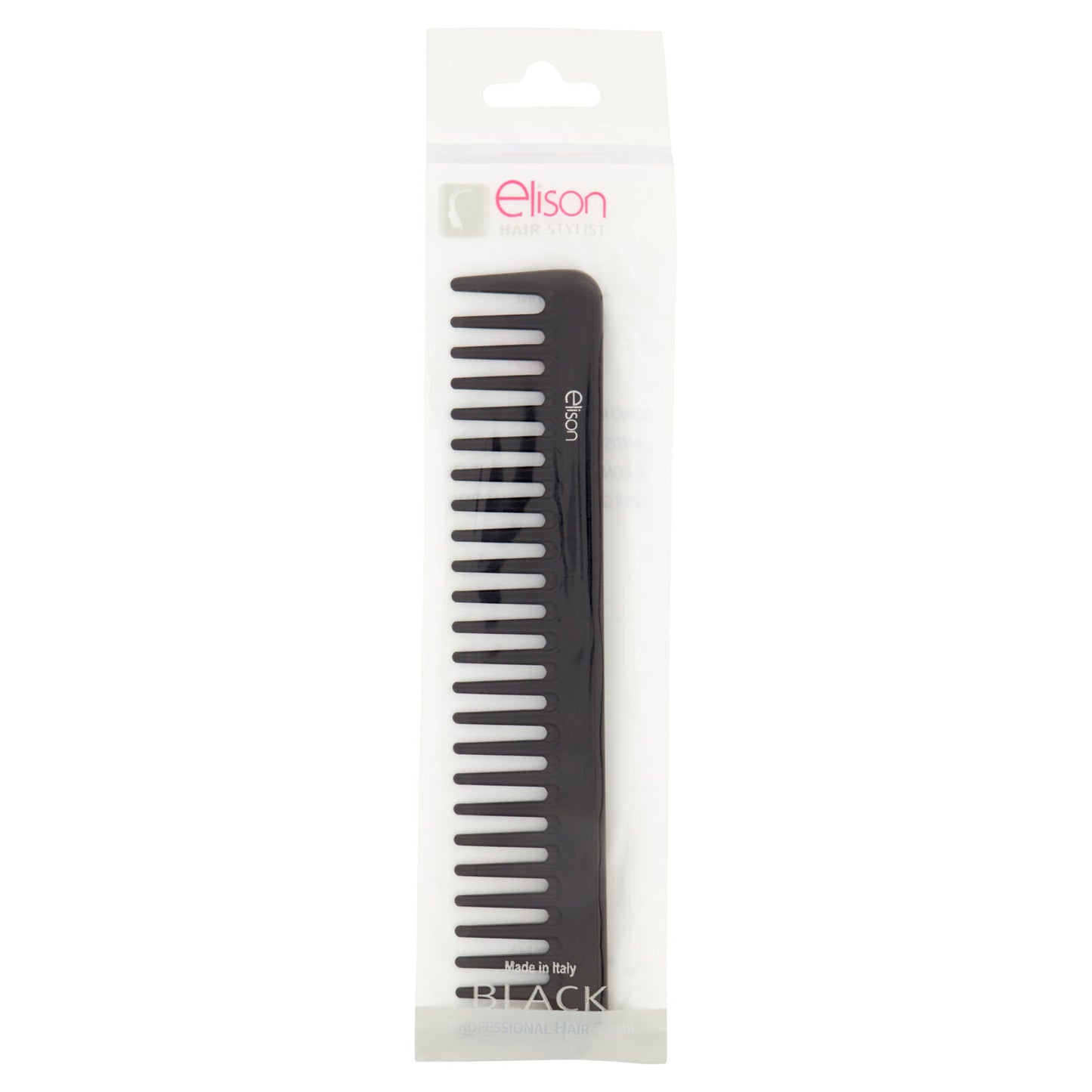 elison Hair Stylist Professional Hair Comb Pettine pro rado ergonomico Black (25526103)