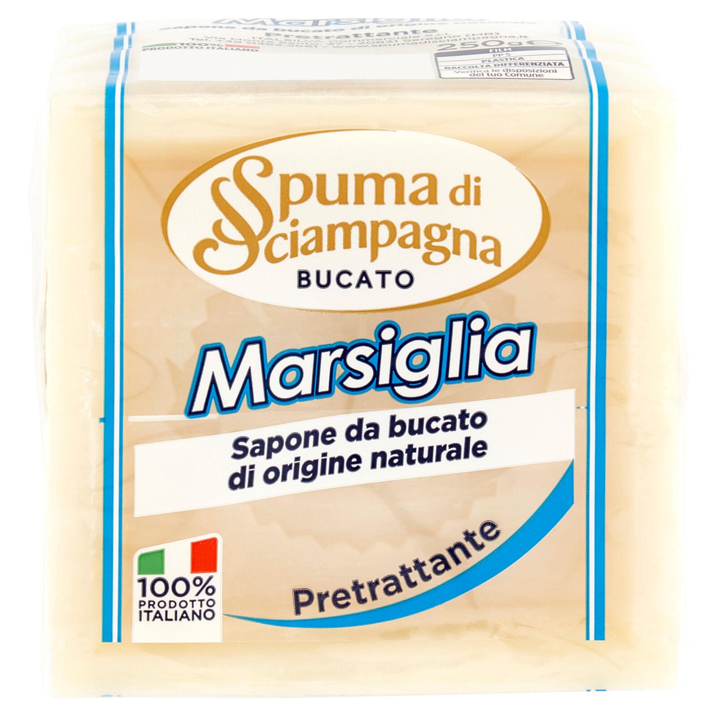 Spuma di Sciampagna Bucato Marsiglia Sapone da bucato di origine naturale 250 g (25607890)