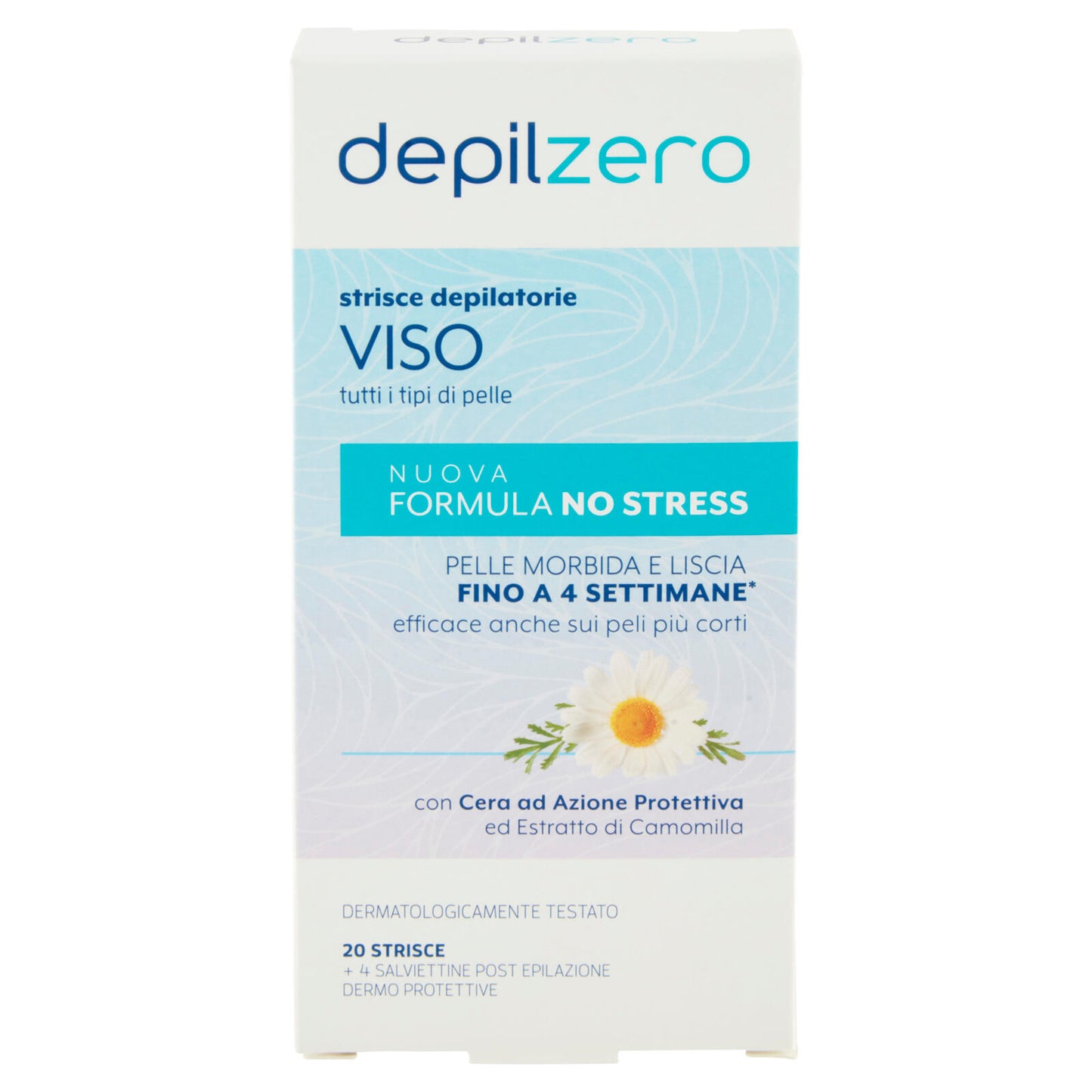 depilzero strisce depilatorie Viso 20 Strisce + 4 Salviettine (25525157)