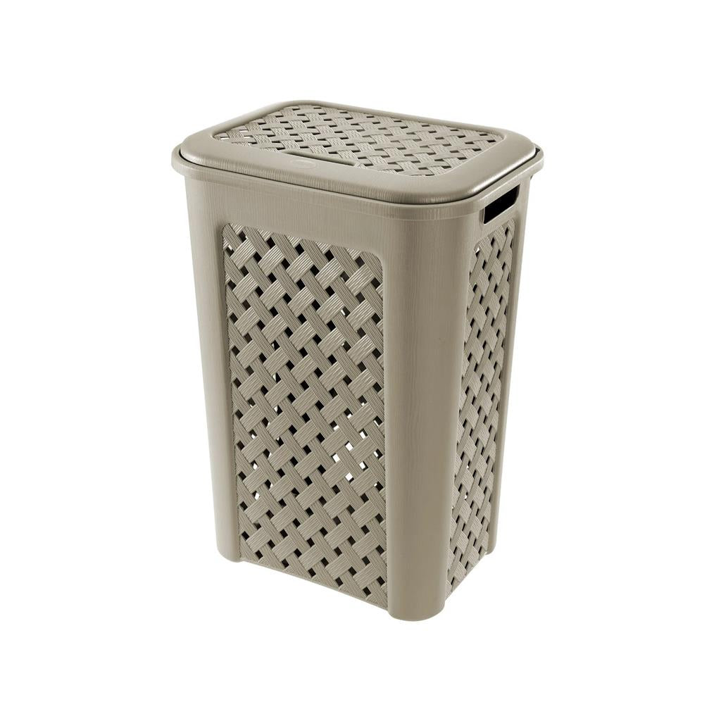 Fatigati - Portabiancheria con Coperchio (50L) - Color Talpa
(25528643)