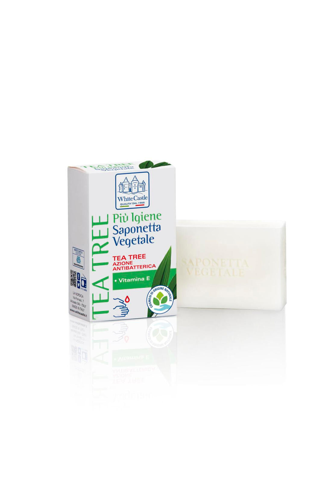 White Castle Saponetta vegetale con olio essenziale di Tea Tree 100 g (25613710)