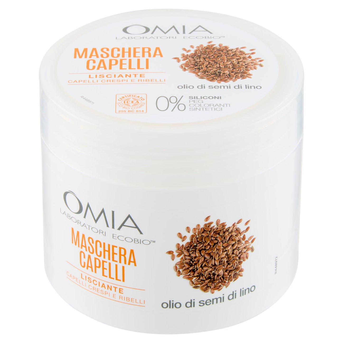 Omia Laboratori Ecobio Maschera Capelli Lisciante olio di semi di lino 250 ml (25566539)