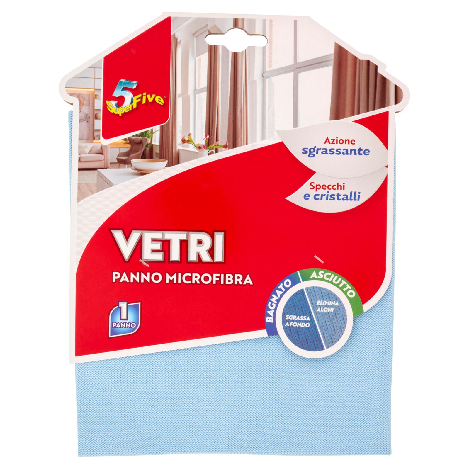 Microfibra Blu Vetri 5 pezzi - CIS Forniture Alberghiere Online Shop