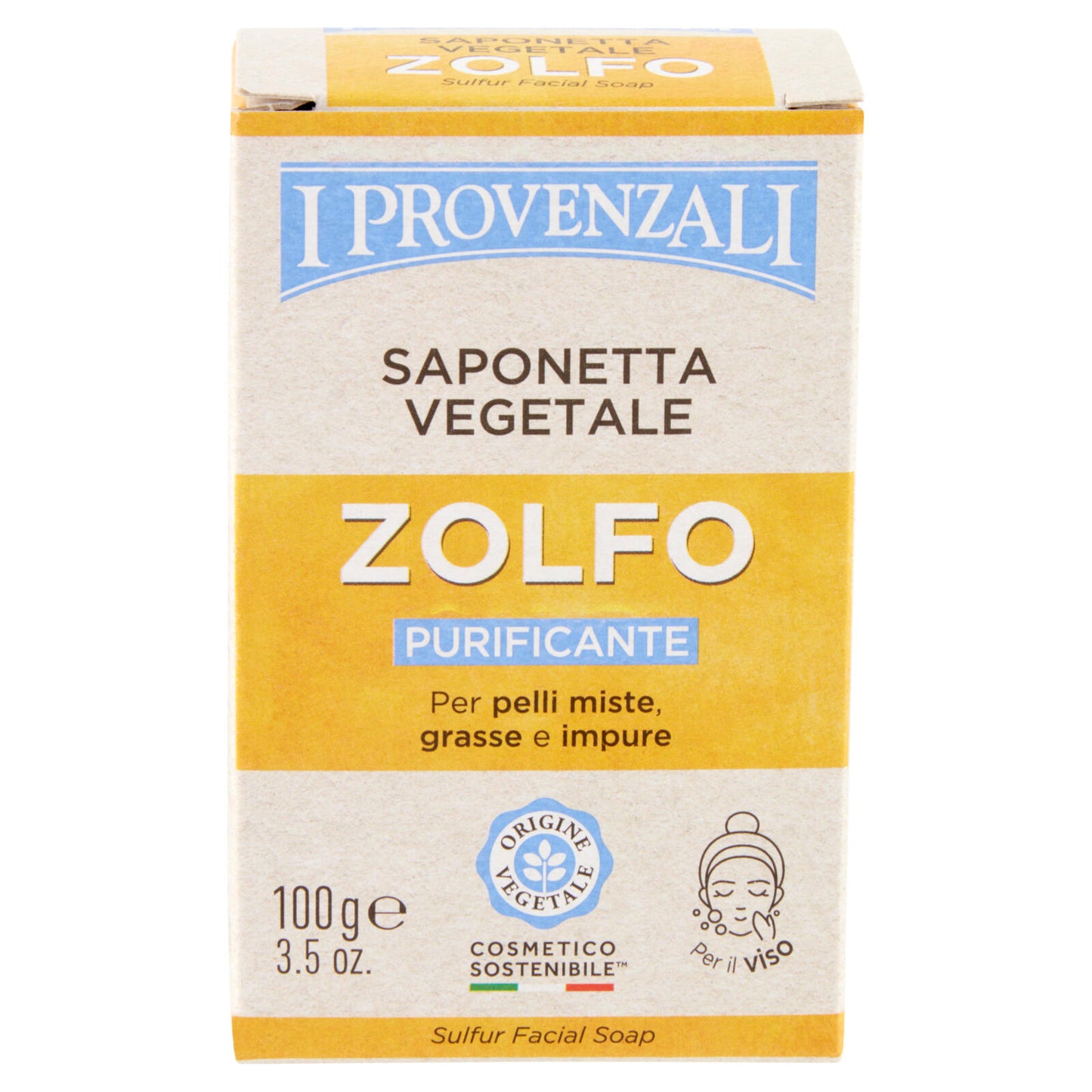 I Provenzali Saponetta Vegetale Zolfo Purificante 100 g (25531142)