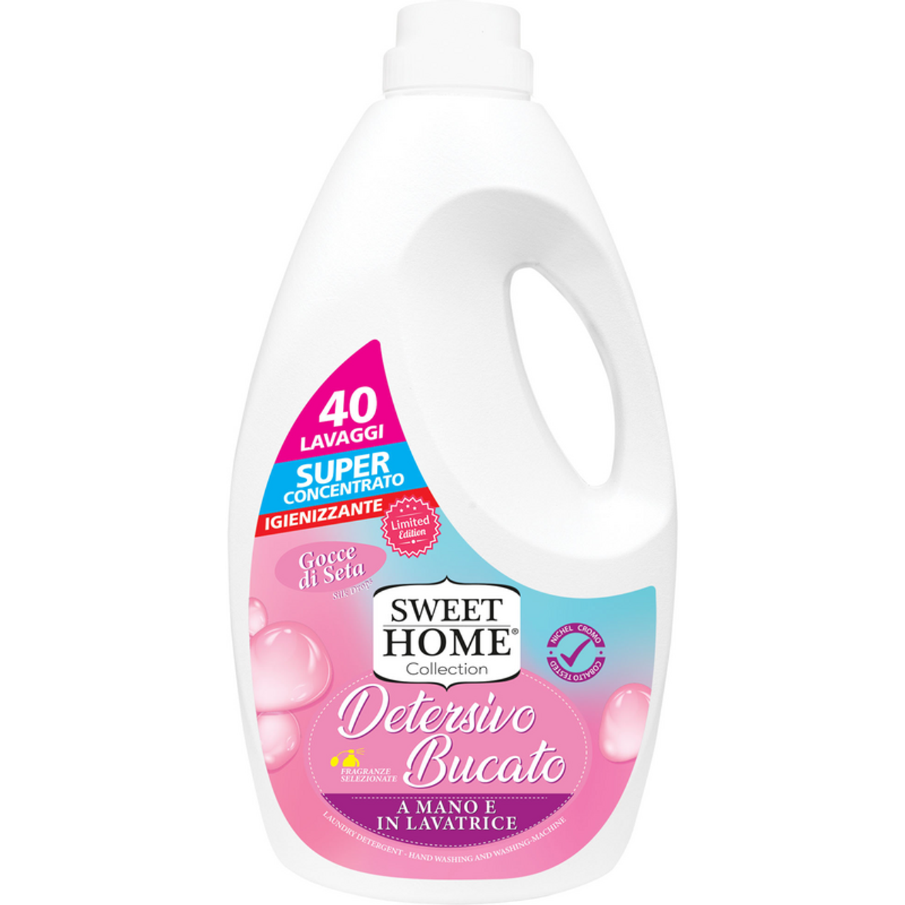 Sweet Home - Detersivo Bucato Liquido A Mano E Lavatrice Gocce Di Seta - 2000 Ml (25609195)