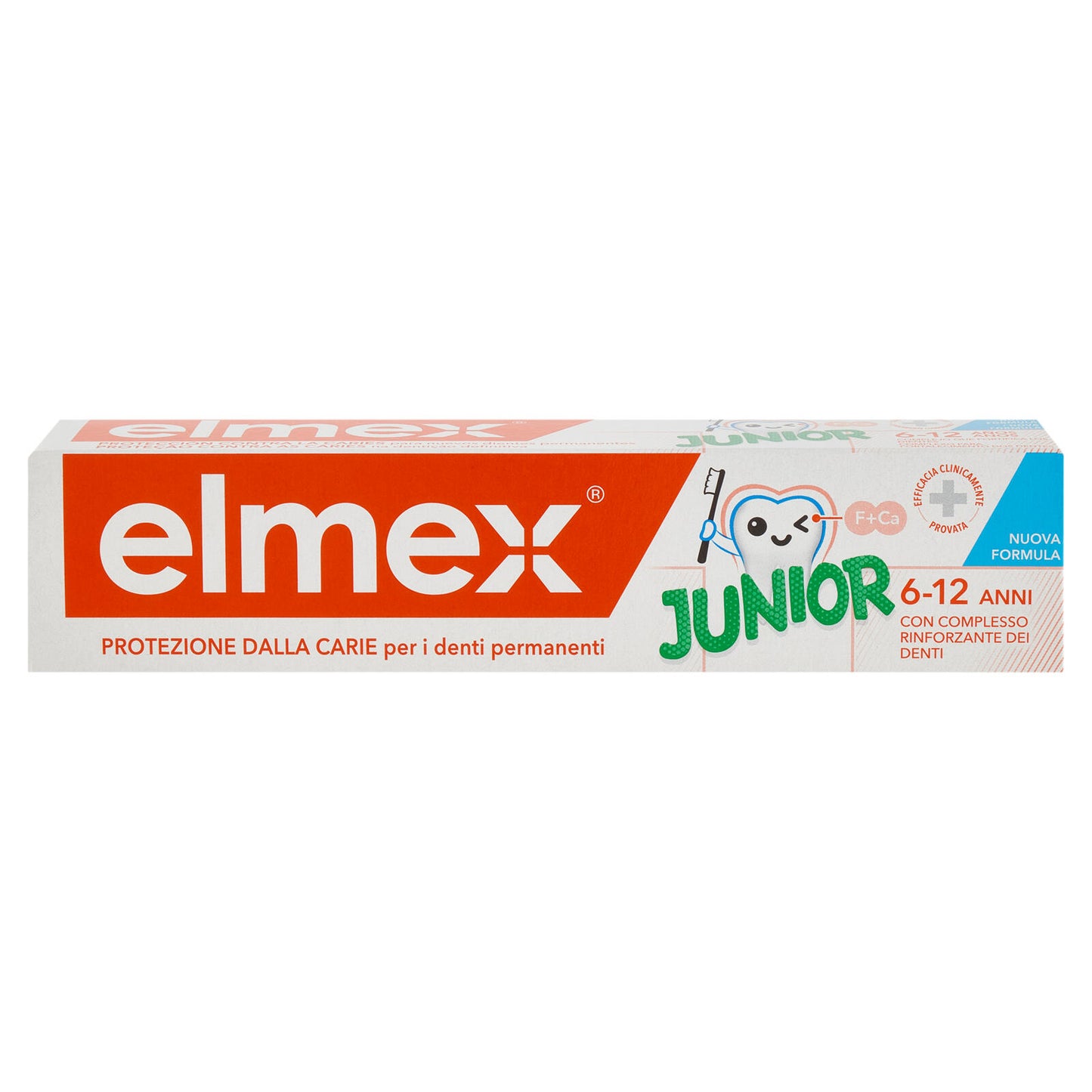 elmex dentifricio Junior bimbi, bambini 6-12 anni 75 ml (25526191)