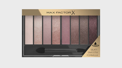 Max Factor Masterpiece Nude Palette, 8 Ombretti dal Colore Intenso, Formula Cremosa Sfumabile, 3 Finish, Tonalità Rose Nudes